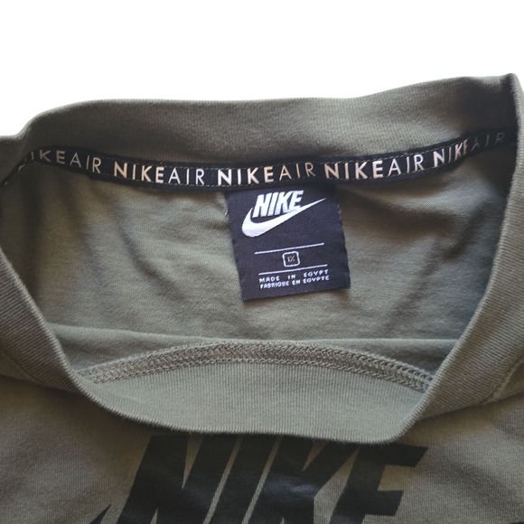 Nike Women’s Olive Green Air Logo Crop Top Size 1X - Picture 5 of 6